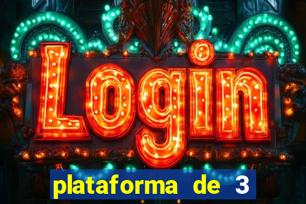 plataforma de 3 reais jogo